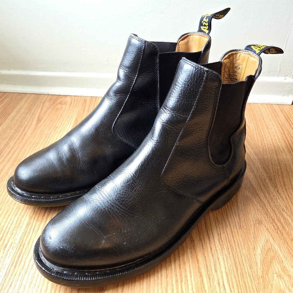 Dr. Martens Men's Victor New Nova Black Boho Chelsea Casual Ankle Boots Size 10 - Picture 15 of 16